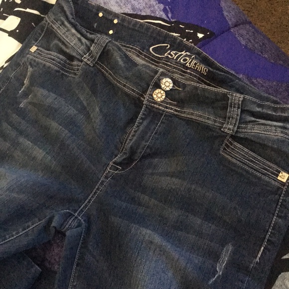 Blue Jeans boot cut distressed - Picture 2 of 5